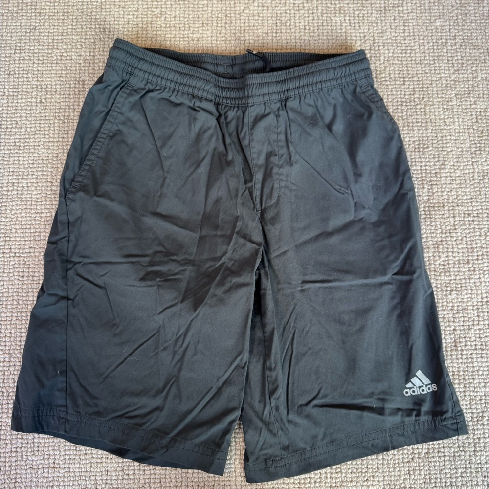 Adidas Boy’s Charcoal Climalite Athletic Shorts (Size 9/10)